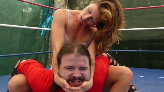 Blind Date, Blind Destruction, Beautiful Feet! Ariel La Framboise vs Hawkeye video from WORLD WIDE MIXED WRESTLING