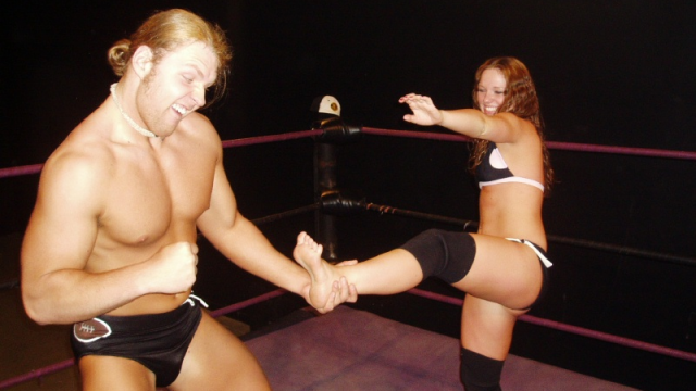 BRUTAL DESTRUCTION - Navaeh vs Jon Moxley video from WORLD WIDE MIXED WRESTLING