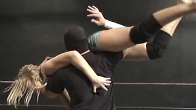 GO TO SLEEP AMBER! Masked Assassin vs Amber O'Neal video from WORLD WIDE MIXED WRESTLING