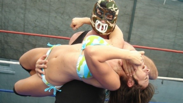 I AM GOING TO KICK YOUR ASS OVER and OVER! Onyx vs Female Destroyer video from WORLD WIDE MIXED WRESTLING