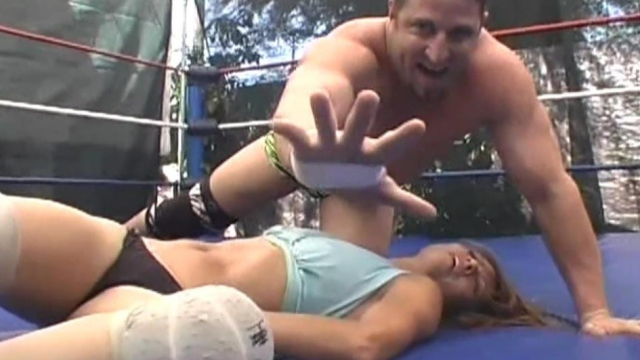 PINNING CALIENTE FOR THE WIN! Volume 2 video from WORLD WIDE MIXED WRESTLING