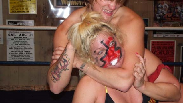 REVENGE CAN BE A BITCH - VHawk vs Crazy J video from WORLD WIDE MIXED WRESTLING