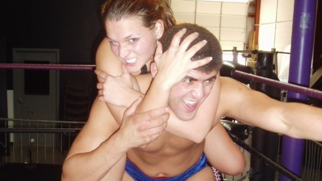 THE TERRORIST GETS FIRED! Kelly Klein vs Ala the Terrorist video from WORLD WIDE MIXED WRESTLING