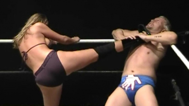 YOU ARE GETTING ON MY NERVES - Janelle Sinclaire vs Cody video from WORLD WIDE MIXED WRESTLING
