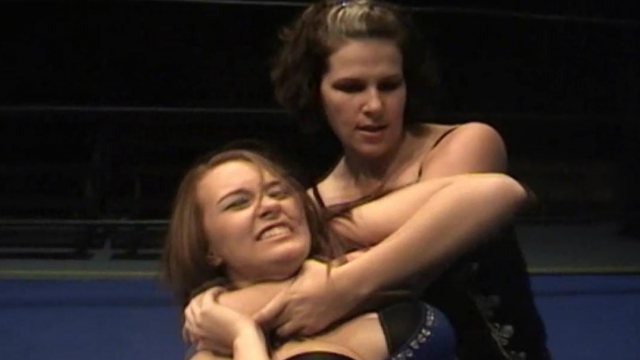 A VERY PAINFUL WRESTLING LESSON! Allison Danger vs Mary McKnight video from RING WOMEN VIDEO