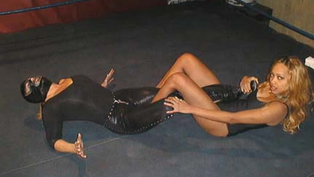 DESTROYING AND HUMILIATING A BLACK BEAUTY - Black Demon vs Crystal Carmichael video from RING WOMEN VIDEO