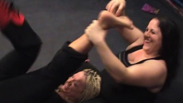 I'M NOT AS TICKLISH AS YOU - BLACK WIDOW vs LITTLE JEANNIE video from RING WOMEN VIDEO