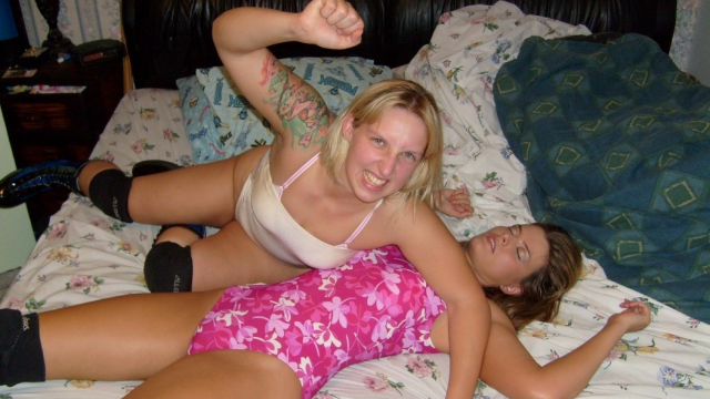 Janelle's MAJOR Screw-up - Janelle Sinclaire vs Hard Core Heather video from RING WOMEN VIDEO