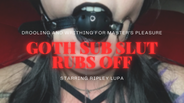 Goth Sub Slut Rubs Off Over Pantyhose video from Ripley Lupa