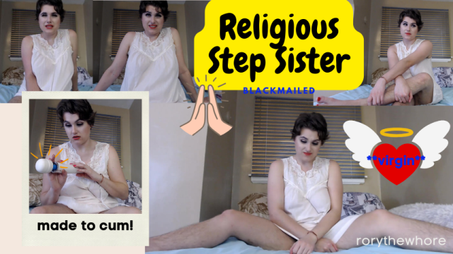 Religious Virgin Step Sister Blackmailed video from Hot Hairy Holes