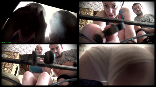 Disgusting evil tiny man in our fireplace get a rough lesson from 2 Giants video from Mistress Misha Goldy