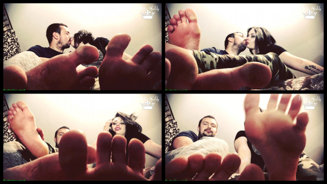 From now you are our cuckolded footbitch video from Mistress Misha Goldy