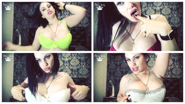 Homewrecking tits & bra modeling video from Mistress Misha Goldy