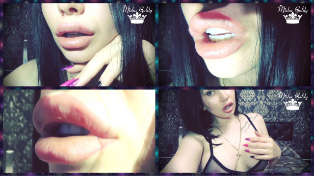 I did my lips EVEN MORE bigger! Lips bigger - cum faster! video from Mistress Misha Goldy