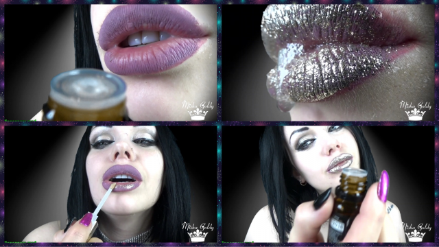 Pop for my Big Shiny Lips + Cum Countdown! video from Mistress Misha Goldy