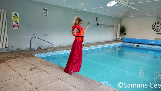 Overboard Evening Dress Lifejacket video from Sammie Cee