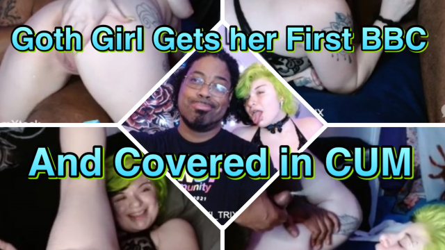 Goth girl gets her first BBC and covered in CUM video from Sam Teck