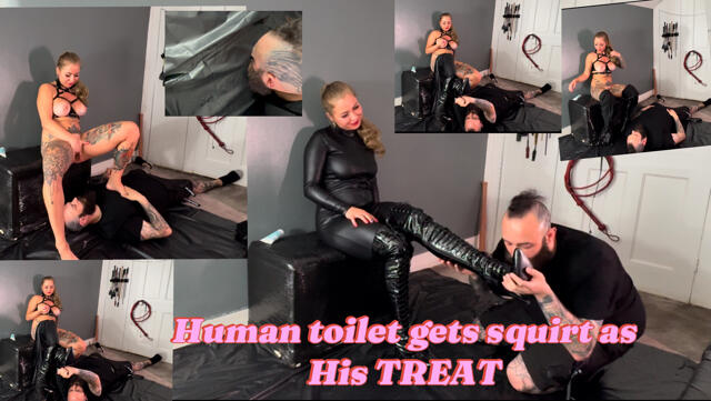 Boot worship leads to squirt treat featuring slave Slavid video from Sandy Candie