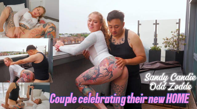 Couple celebrating their new home video from Sandy Candie