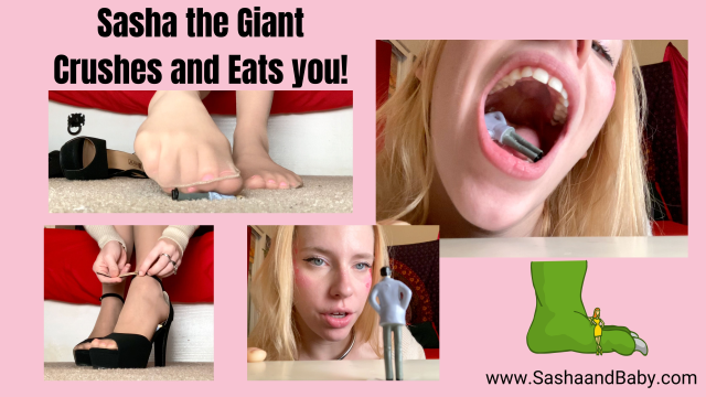 Sasha the Giant Crushes and Eats you - Giantess Vore Taboo Porn video from Sasha And Baby