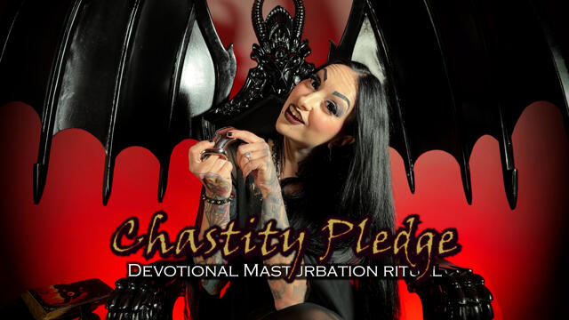 Chastity Pledge - Devotional Masturbation Ritual (Religious Domination, FemDom POV) [4K] | Lady Vi video from Lady Vi