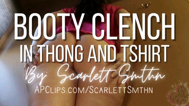 Booty Clench in Thong and Tshirt video from 