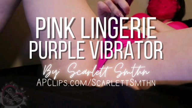 Pink Lingerie Purple Vibrator video