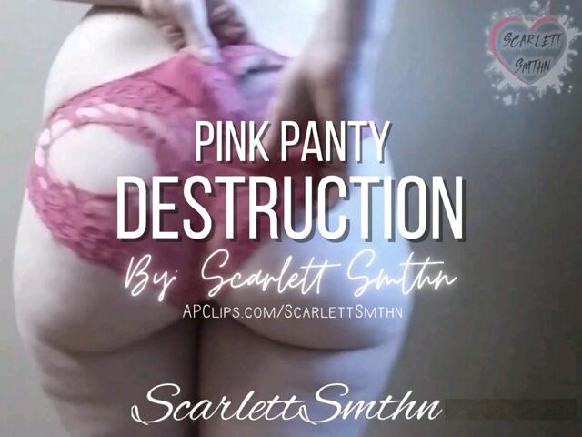 Pink Panty Destruction video