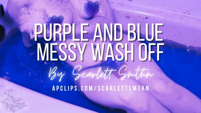 Purple And Blue Messy Wash Off video from