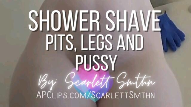 Shower Shave Pits Legs and Pussy (Mobile) video from Ms Scarlett Smthn