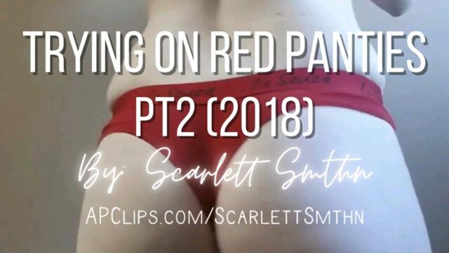 Trying On Red Panties Pt2 (Mobile) 2018 video