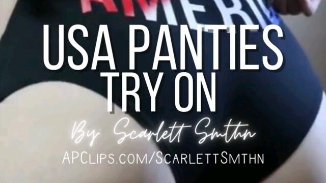 USA Panty Try On (Mobile) video from Ms Scarlett Smthn