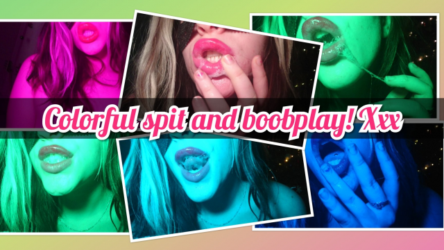 Sexy Lips Spit & Boobs Show Xxx video from 