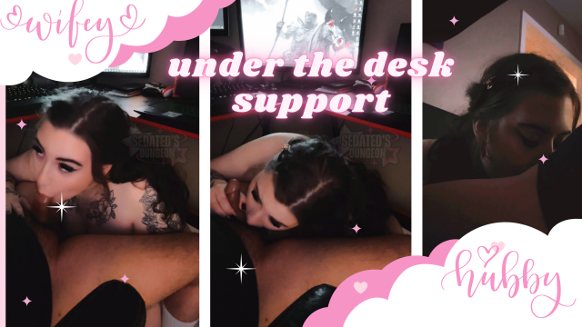 under the desk support video from Sedated