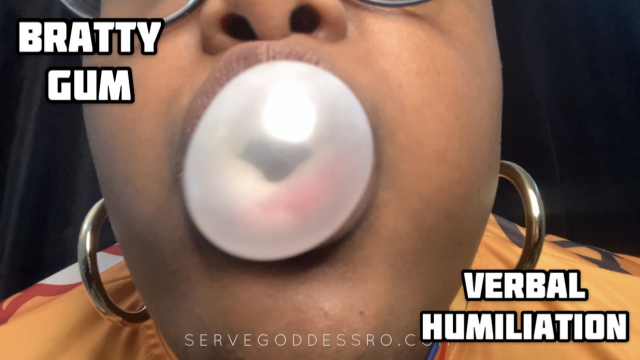 Bratty Gum Verbal Humiliation video from Royal Ro