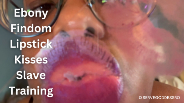 Ebony Findom Lipstick Kisses video from Royal Ro