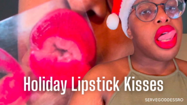 Holiday Lipstick Kisses - Royal Ro red lips plexiglass kisses video from Royal Ro