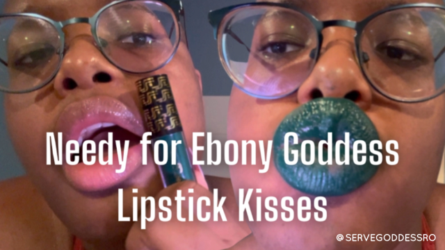 Needy For Ebony Goddess Lipstick Kisses video from Royal Ro