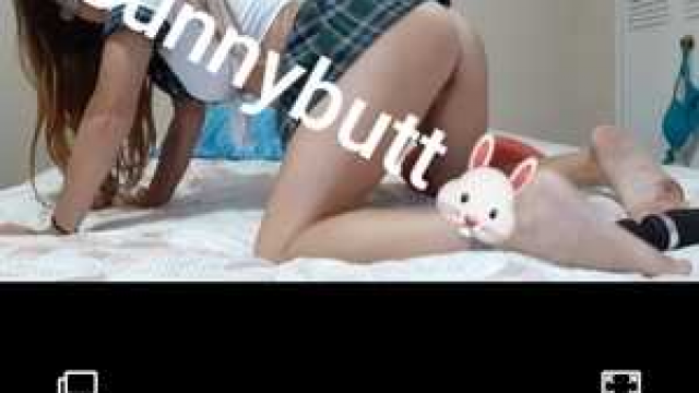 Sweet school girl video video from Bunnybutt