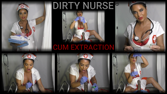 Dirty Nurse Cum Extraction BBC POV video from Siena Rose