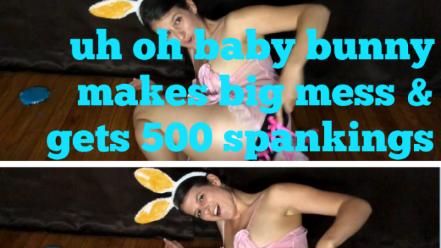 Bad Baby Bunny Gets Spanked video from Sally Smiles