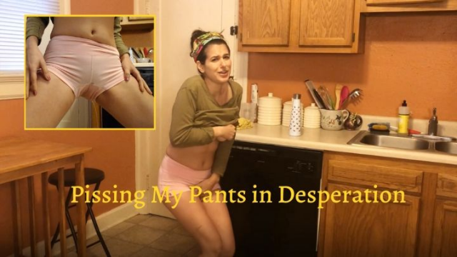 Pissing Through Shorts in Desperation video from Sally Smiles