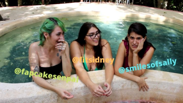 SPH Outdoor Babes in Bathing Suits Make Fun of Your Pathetic Penis video from Sally Smiles