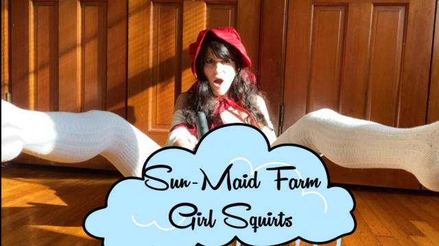 Wet and Messy Squirting Farm Girl - Halloween Cosplay Sun-Maid Girl - SmilesofSally video from Sally Smiles