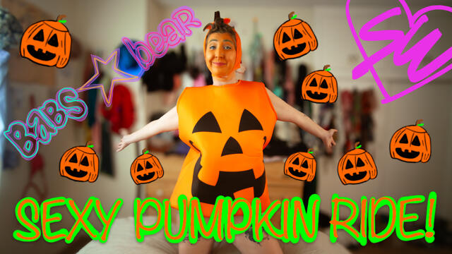 Babs Bear is going for a sexy pumpkin ride! video from SmutWorks