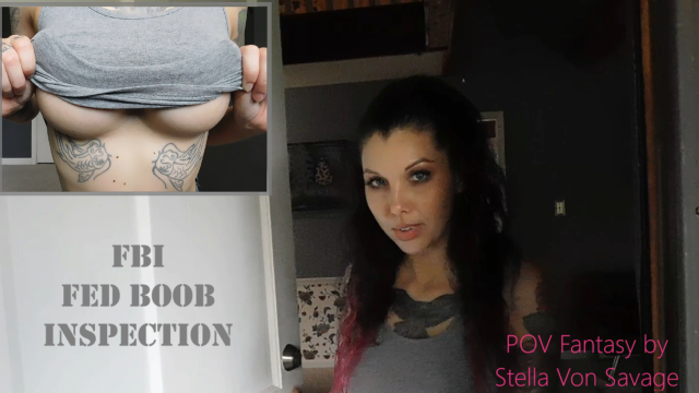MILF's FBI Boob Inspection from Teen Neighbor video from Stella Von Savage