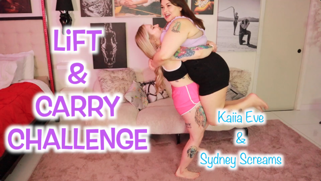 Lift and Carry Challenge ft Sydney Screams and Kaiia Eve video from Sydney Screams
