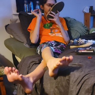 Smelling my converse and feet photo gallery by Mazie Rae