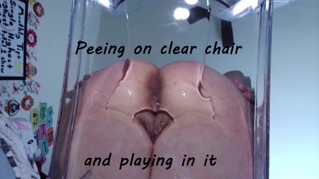 Clear chair peeing video