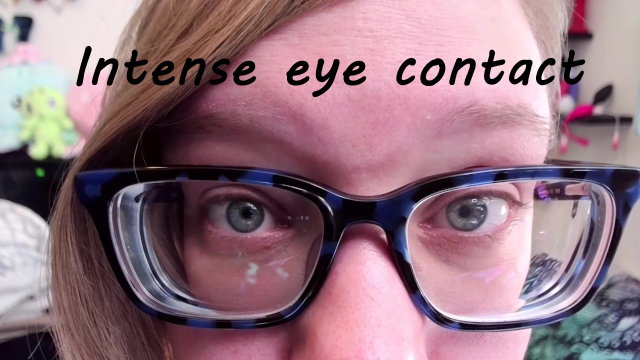 Intense eye contact with glasses video from TenTickle Pixie